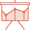 Icon representing reliable tracking analytics